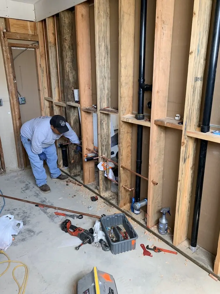 Commercial rough-in plumbing for Gas Line Repair in Santa Teresa